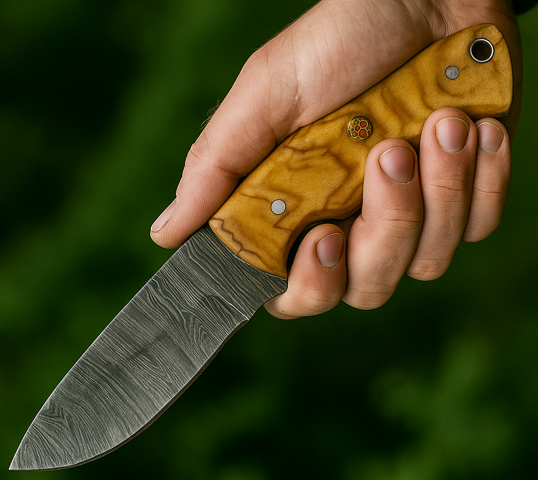 Damaskovy nož v ruke P 124 – kópia_1